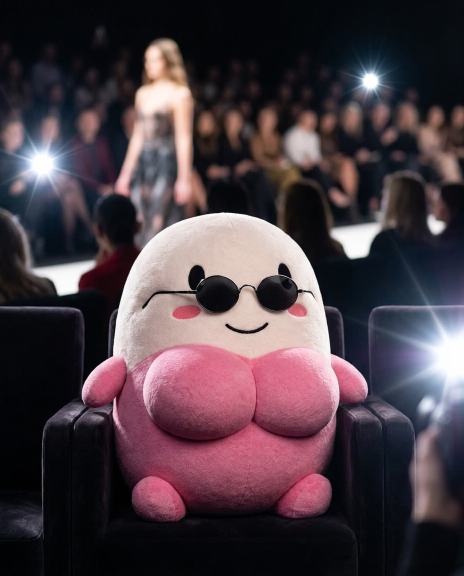 DCUPSEY front row at a runway show