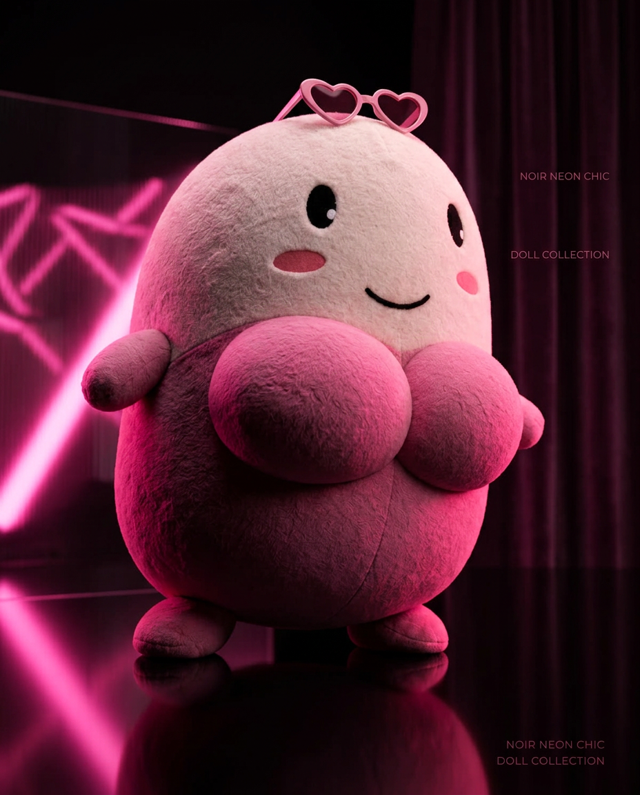 DCUPSEY posing under pink neon
